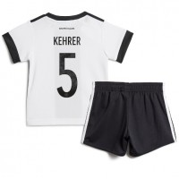 Camiseta Alemania Thilo Kehrer #5 Primera Equipación para niños Mundial 2022 manga corta (+ pantalones cortos)